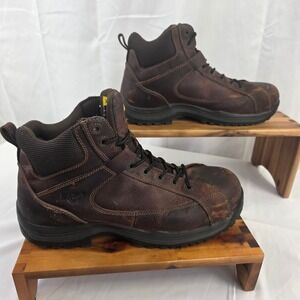 Dr Martens Industrial Non Metallic Composite Toe Safety Boots Mens Size 14 Brown